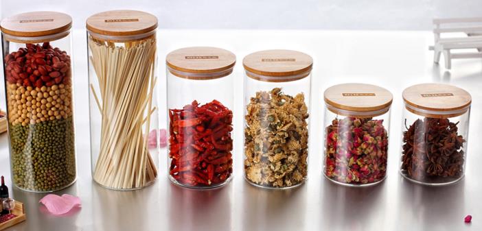 Eco-Friendly Food Grade Material Glass Jar Storage Food Jars