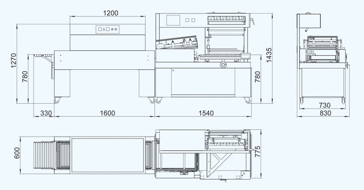 Automatic Heat Shrinking Wrapping Machine