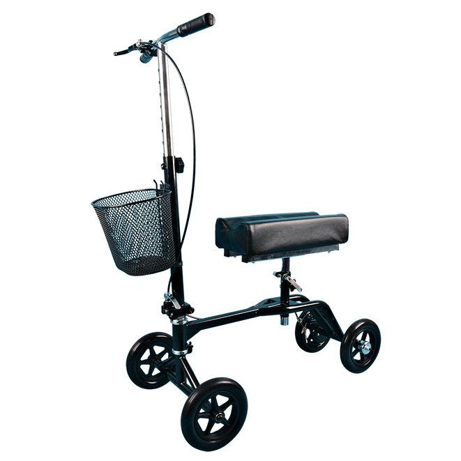 Deluxe Rollator Steel Knee Walker for Elderly