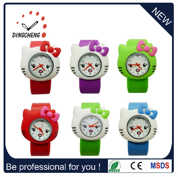 Slap Watch Silicon Detachable Quartz Watch with Silicone Band (DC-704)