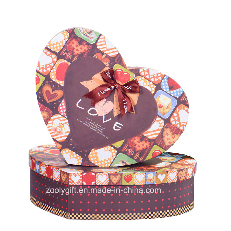 Printing Love Heart Shaped Chocolate Packaging Boxes