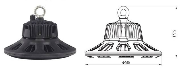 Factory Price100W Industrial LED High Bay with Ce RoHS Approval