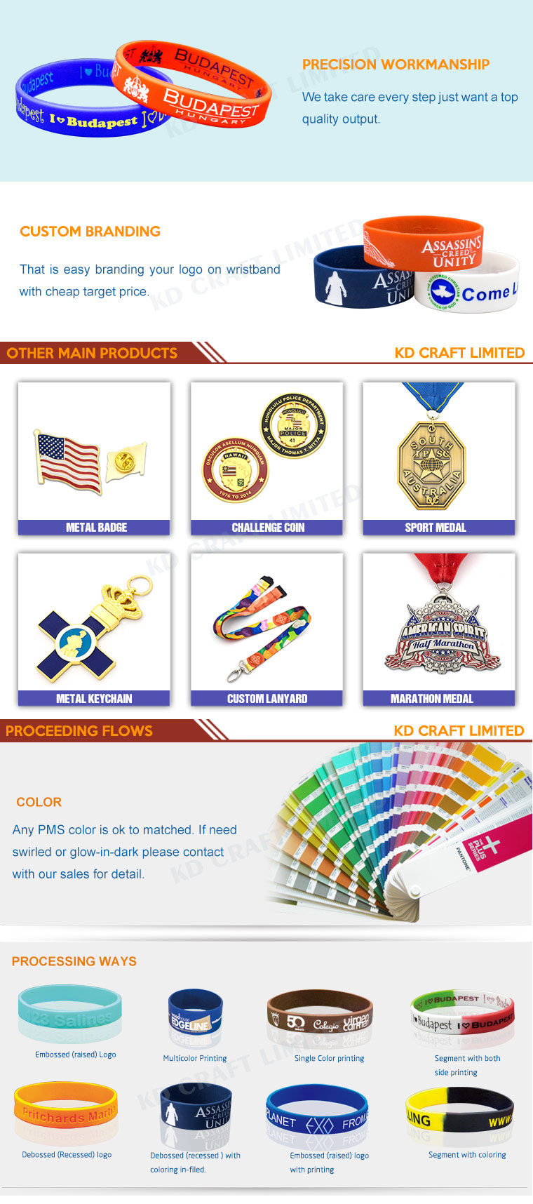 China Factory Wholesale Customized Logo Silicone Wristband for Activity and Publicity