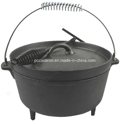 Preseasoned Reversable Cast Iron Camping BBQ Grill Pan China