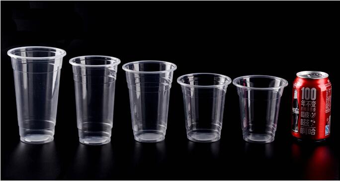 Cold Drinking Plastic Cup with Plastic Lids