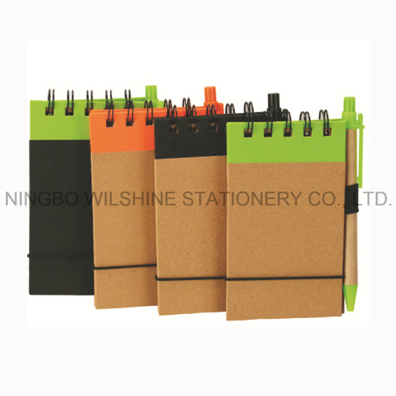 Customized Spiral Notebook Wtih Pen for Promotional Gift (PNB006A)