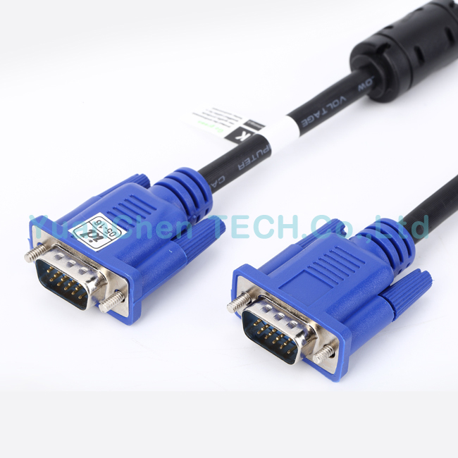 OEM Hot Selling 15pins Male to Male VGA to 2VGA Cable