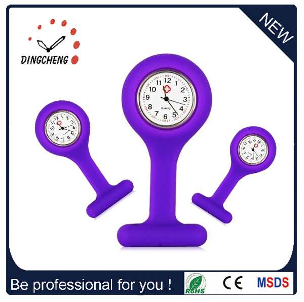 2015 New Style Promotion Silicone Gift Nurse Watch (DC-908)