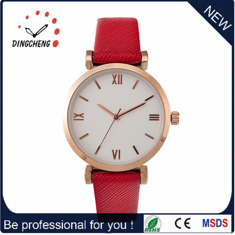 Multifunctional Dual Time Watches Big Face Watch High Quality with Leather Band