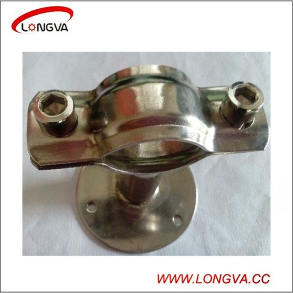 Stainless Steel Sanitary Round Pipe Hanger with Handle and Seat