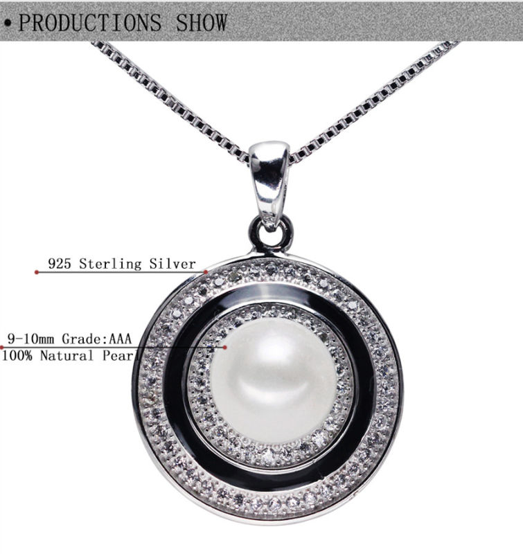 Cheap and Simple Design Pearl Pendant 9-10mm AAA Freshwater Pearl Pendants Wholesale