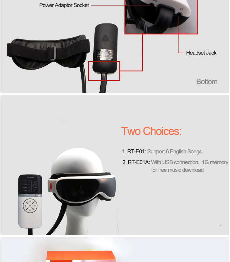 Controller Operated LCD Display Eye Massager