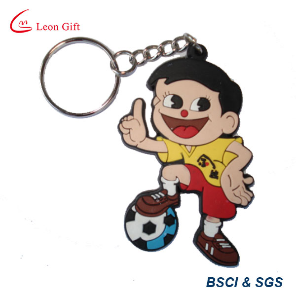 3D Sport Shape High Quality Rubber Keychain