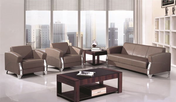 Cheap Synthetic Leather Davenport Sofa for European Market Wholesale Price