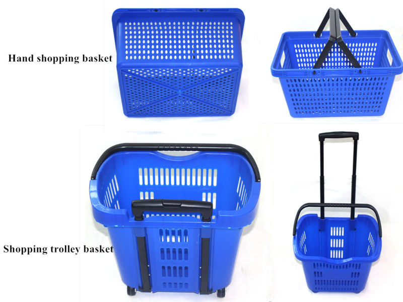 Plastic Shopping Basket for Supermarket