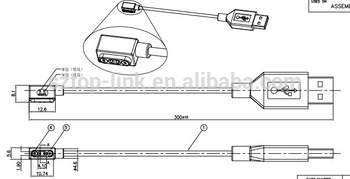 2pin Pogo Pin Magnetic Connector with USB Cable