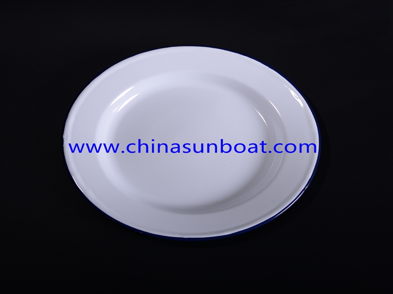 Enamel Round Butter/Food/Fruit Dish Sets for Hotel