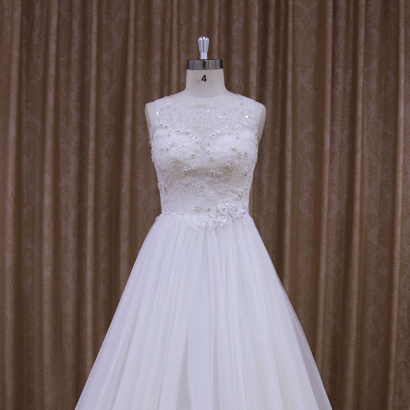 China Alibaba A-Line Bridal Dress Bead