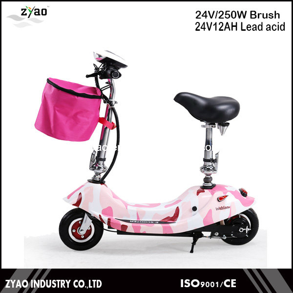 250W Motor Power Mini Electrical Scooter with 24V Battery 2wheels