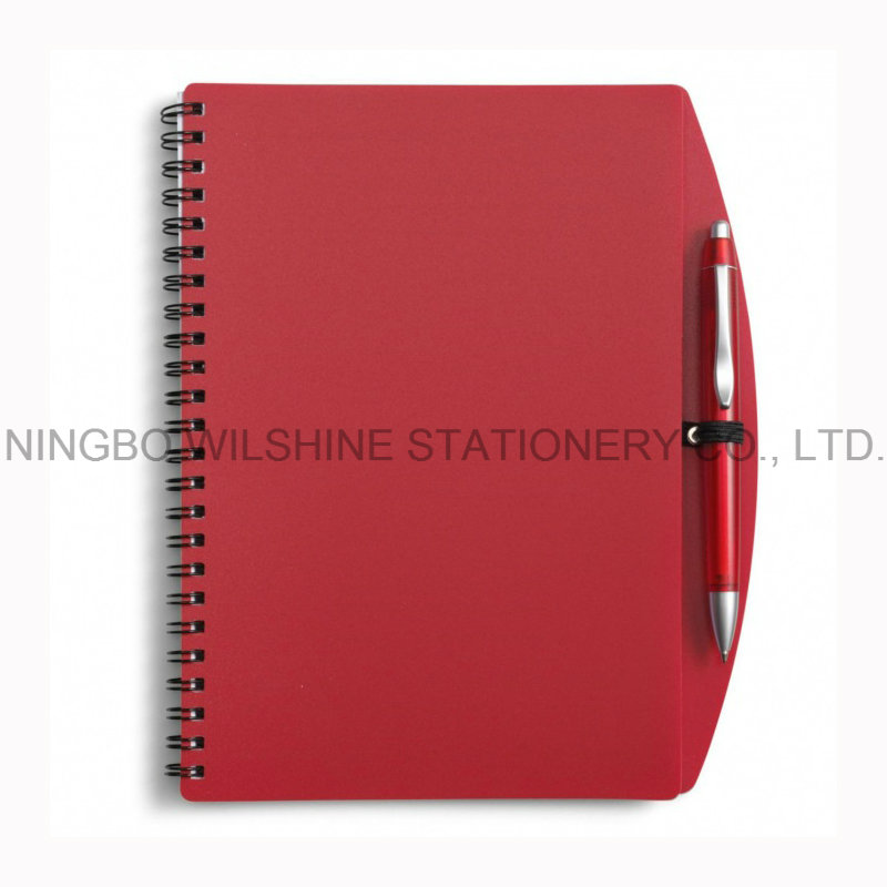 Classic A5 Size PP Cover Notebooks with Pen for Company Meeting (PPN221A)