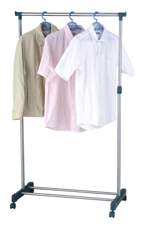 Stainless Steel Extendable Single-Rod Indoor Clothes Drying Rack