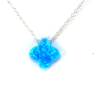 Wholesale Star Gorgeous Design High Quality Top Selling Blue Opal Pendants 925 Silver Fashion Jewelry (N6581)