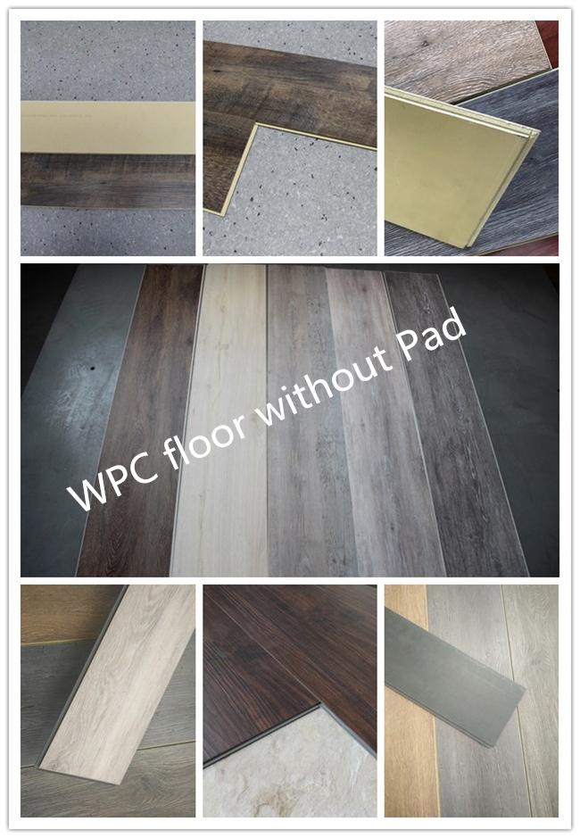 6.5mm Deep Wood Oak Click WPC Floor Wood Plastic Composite Indoor Flooring