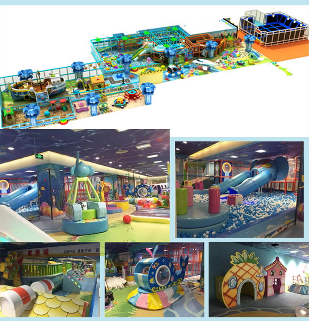 Kids Commercial Playground Jungle Gym Indoor Playground