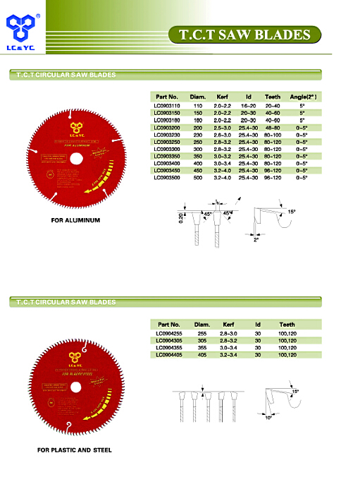 Tct Circular Saw Blades for Wood