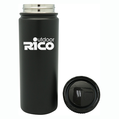 Durable Stainless Steel Vacuum Sports Bottle Black 64oz