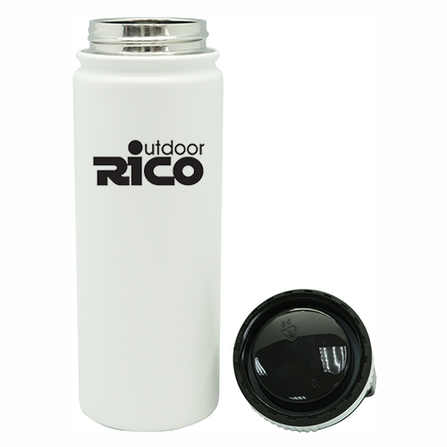 Durable Stainless Steel Vacuum Sports Bottle White 18oz