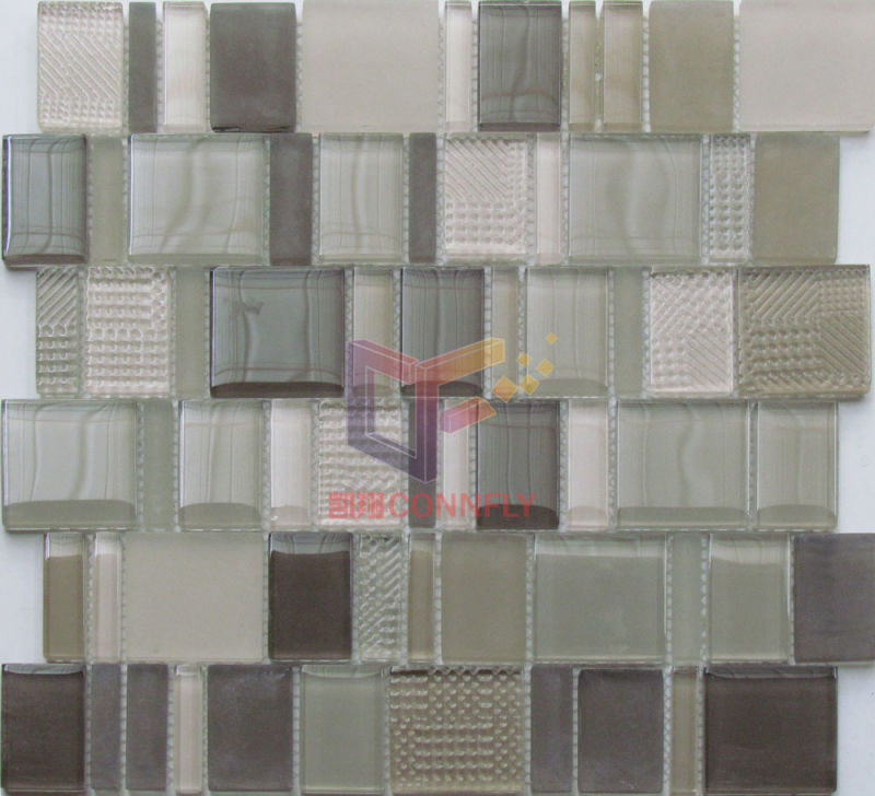 Mixed Size Combined Crystal Mosaic Tile (CFC635)