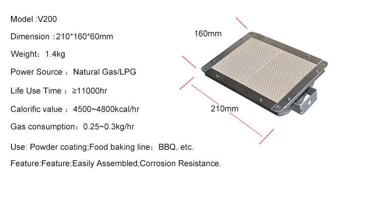 Mini Gas Burner for BBQ (V200)