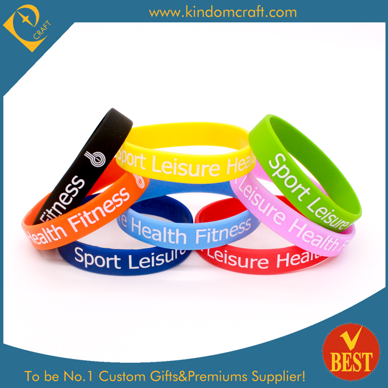 Custom Segmented Silicone Wristbands for Gift Sets