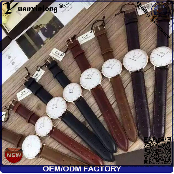 Yxl-659 2016 Men Fashion Custom Logo Watches Wholesale, Watch Genuine Leather, Watch Men Leather