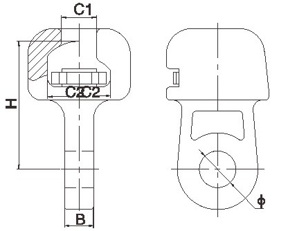 W Type Socket Clevis Eye