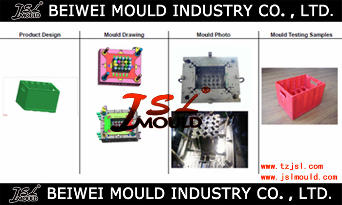 Quality Plastic Injection Beer Bottle Crate Mould