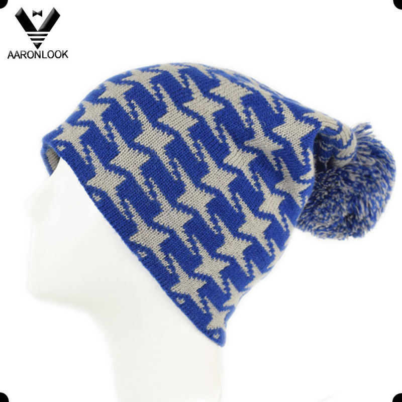 2016 Latest Taxi Jacquard Custom Design Beanie Hat