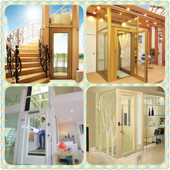 400kg Comfortable Vvvf Luxury Residential Villa Home Elevator