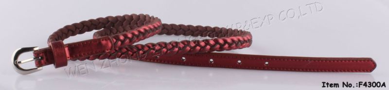 2014 New Fashion Weave Leather Belt