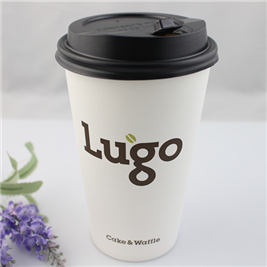 Disposable 12oz Coffee Paper Cup with Lid