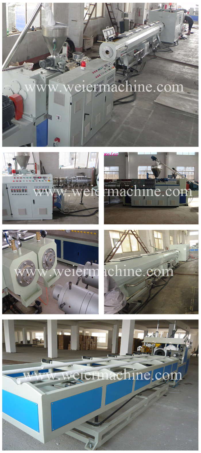 Good Price PVC Pipe Extrusion Line From Qingdao Weier