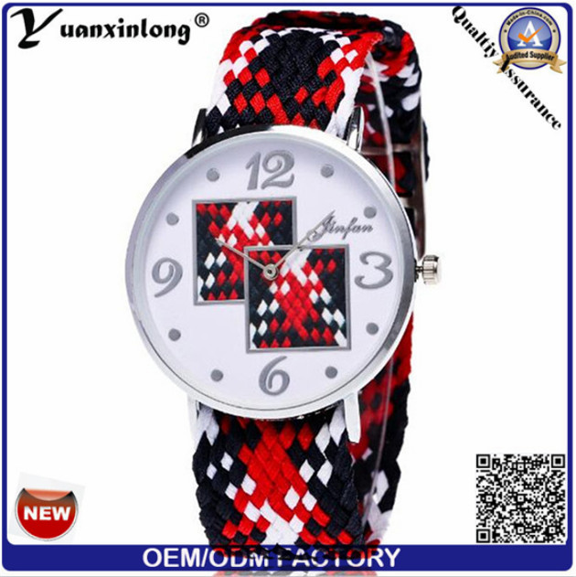 Yxl-204 Hight Quality Quartz Sport Men Women Nylon Watch Custom Wholesale Woven Lady Wristwatch