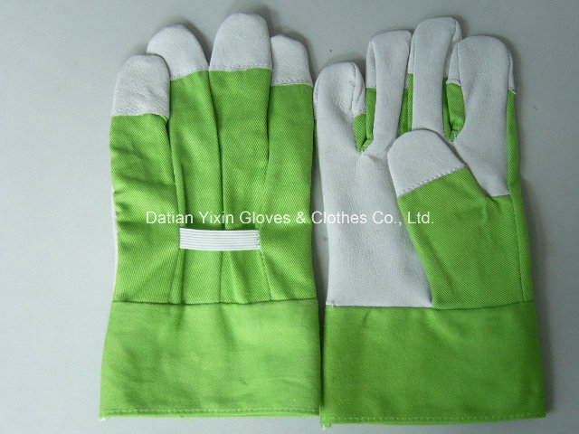 Green Garden Glove-Kids Glove-Safety Glove-Working Glove