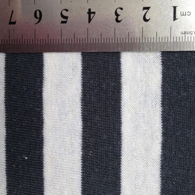 Hemp/Cotton Yarn Dyed Stripe Jersey