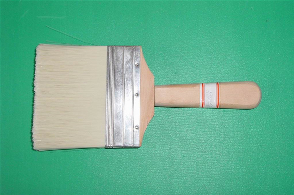 (SHSY-0332) White Bristle Plain Wooden Handle Paint Brush