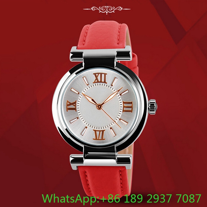 Hot Fashion Alloy Watch with Genuine Leather Ja-15101