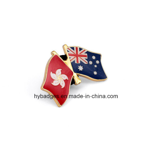 Thailand and Chinese Flag Badge, Souvenir Lapel Pin (GZHY-LP-003)