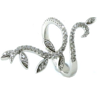 High Quality Low Price Fashion Jewelry Woman's 925 Silver Ring with CZ (R10348)