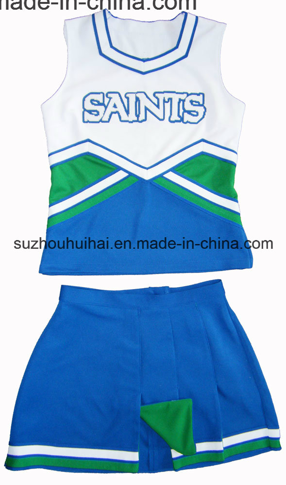 2016 New Cheerleading Uniforms: Shell Top and Pleats Skirt